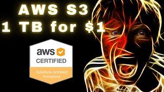 AWS S3 Intelligent Tiering | ONE TERABYTE for ONE DOLLAR  | AWS Solutions Architect