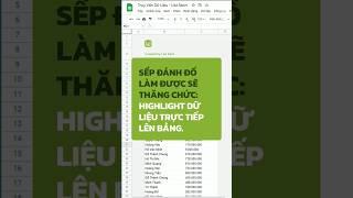 Cách sử dụng hàm LARGE và SMALL highlight dữ liệu trong Google Sheet #tinhocvanphong