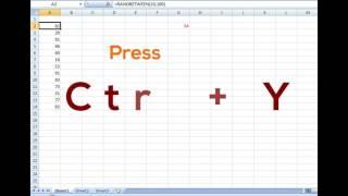 Advance use of Redo Function/Formatting by Ctrl+Y