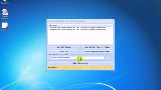 How To Use Convert Multiple XML Files To PDF Files Software