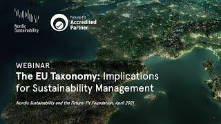 EU Taxonomy – Implications for Sustainability Management