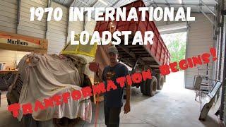 UNRECOGNIZABLE!!  1970 international loadstar transformation begins!