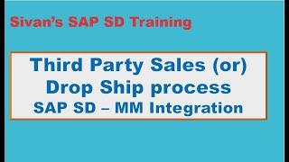 SAP SD Third Party Sales TAS | Sivan's SAP SD Training