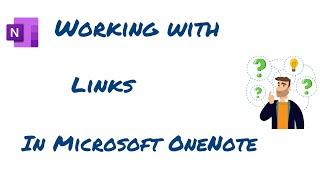 Working with links in Microsoft OneNote