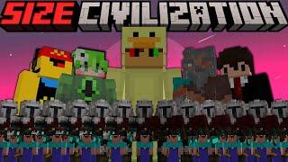 Minecraft but it's THE END of SIZE CIVILIZATION