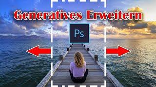 Photoshop KI nun im Freistellen-Werkzeug - Generatives Erweitern