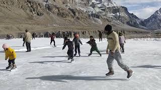 Ice skating comp Losser Spiti valley Dec 2023 to Feb 2024 Chhering Angdui Coach Langza