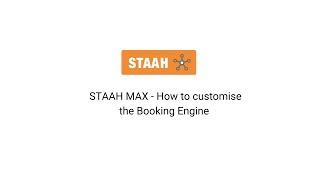 STAAH MAX How to customise the Booking Engine