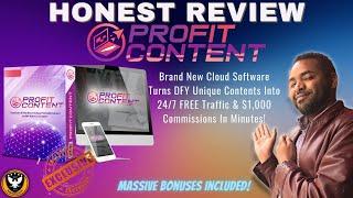 Profit Content Review + Bonuses  AI App Made Content Marketing Easy 