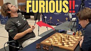 Why Is Magnus Carlsen so Upset? Carlsen vs Keymer | World Rapid Championship 2023