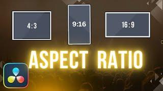 How To Change Aspect Ratio in Davinci Resolve 18