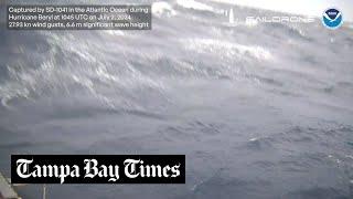 An ocean drone recorded video in Hurricane Beryl. Here’s what it saw.