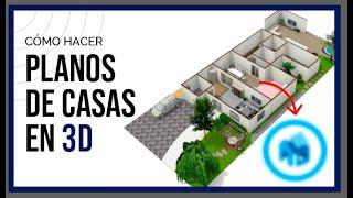 ‍️ Cómo hacer PLANOS de casas en 3D | Programa GRATUITO  | Tutorial FloorPlanner