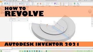 Basic Revolve | Autodesk Inventor 2021 Beginner Tutorial