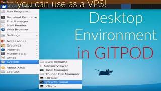 Enabling Desktop Environment in GitPod, connect through NoVNC and Using it as a Free "VPS" Tutorial