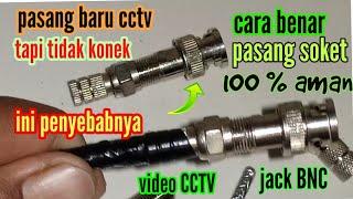 cara pasang konektor cctv 100 %  aman dari kerusakkan@ransteknis