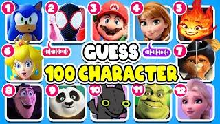 Guess 100 Character By Their Song? | Netflix Puss In Boots Quiz, Sing 1&2, Zootopia lGuess The Song?