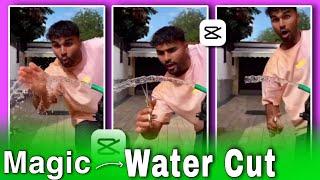 water cutting new magic effect in Capcut I Tiktok trending edit I Capcut magic video editing