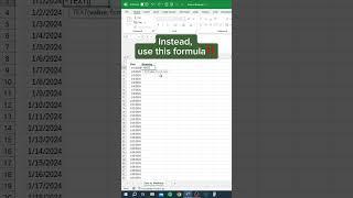 Date to Weekday in Excel‼️ #excel