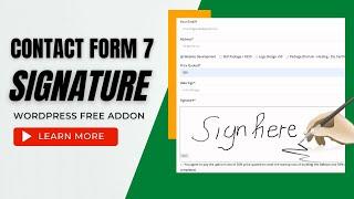 Create a free online contract with Contact Form 7 digital signature