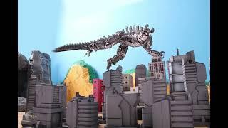 Stop Motion - Mechagodzilla VS Megazord trailer