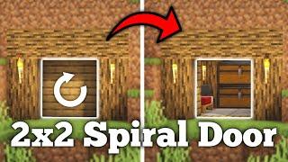 Minecraft: 2x2 Spiral Door! [Quick Tutorial]