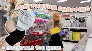 SHOP WITH ME FOR POSTPARTUM + POSTPARTUM ESSENTIALS! / Caitlyn Neier