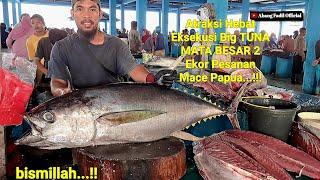 Kita Eksekusi 2 Ekor Big TUNA MATA BESAR Pesanan Mace Papua yg ada di Maybrat..