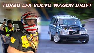 First Drift Event in the Turbo LFX swapped Volvo Wagon!