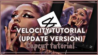 Velocity edit tutorial (updated version)in easy way on capcut