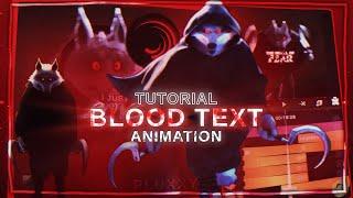 Blood text animation like AE | ALIGTH MOTION TUTORIAL