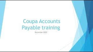 AP Coupa Training