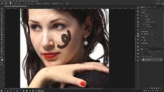 Lesson 9. Using Spot Healing Brush Tool in Photoshop cc 2020.