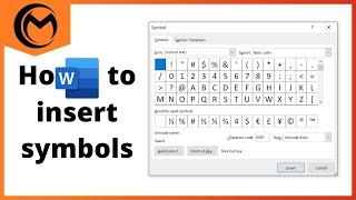 How to Insert Symbols and Special Characters in Microsoft Word