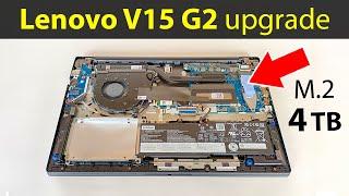 Lenovo V15 G2 ITL – Upgradeability and how to repair