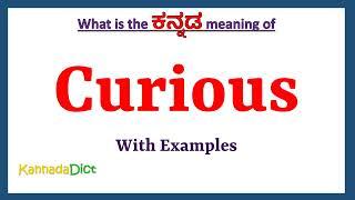 Curious Meaning in Kannada | Curious in Kannada | Curious in Kannada Dictionary |