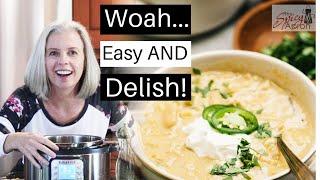 Instant Pot White Chicken Chili | EASIEST EVER