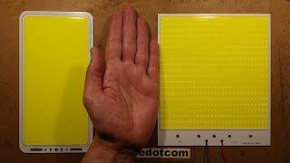 Even BIGGER "200W" COB LED panel tests.