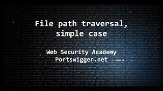 portswigger.net - Lab: File path traversal, simple case