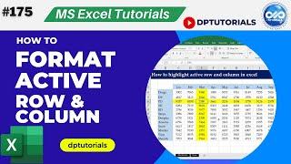 How to highlight active row and column in excel