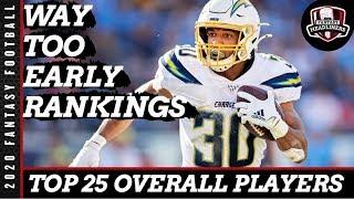Fantasy Football Rankings - 2020 Top 25 Overall Fantasy Football Rankings