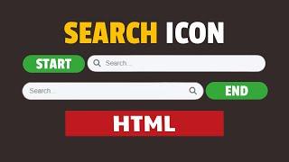 How to Add Search Icon in Input Field in HTML