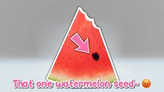 POV: That one watermelon seed- 