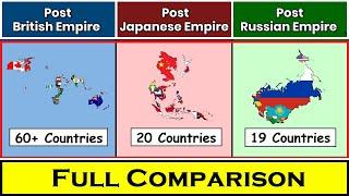 Post British Empire Vs Post Japanese Empire Vs Post Russian Empire | Comparison Video | #bluestar |