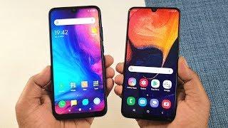 Redmi Note 7 vs Samsung Galaxy A50 SpeedTest & Camera Comparison