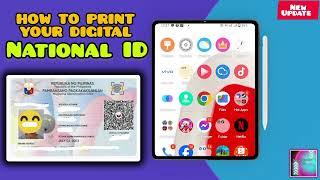 PAANO MA PRINT ANG COPY NG DIGITAL NATIONAL ID| PWEDE NA MAKAKUHA TEMPORARY NATIONAL ID| 2024 UPDATE