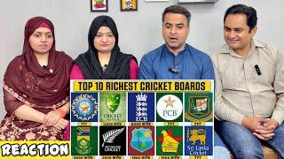 Top 10 Richest Cricket Boards In The World 2024 | दुनिया के सबसे अमीर क्रिकेट बोर्ड! | Reaction!!