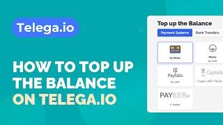 How to Top Up the Balance on Telega.io