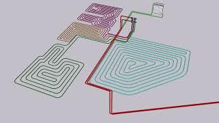 3D проект системы отопления частного дома!
