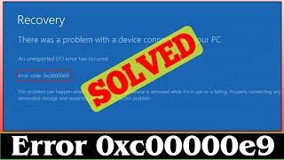 [SOLVED] Error Code 0xc00000e9 Problem (100% Working)